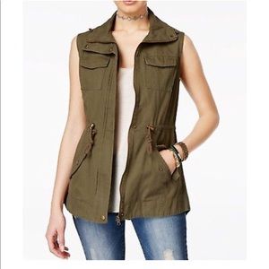 Macy’s American Rag Utility Vest in Olive Green